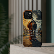 DistinctInk Tough Case for Apple iPhone, Compatible with MagSafe Charging - "Biblical Reflection: 1 Corinthians 1:27 - The Triumph of God's Wisdom"