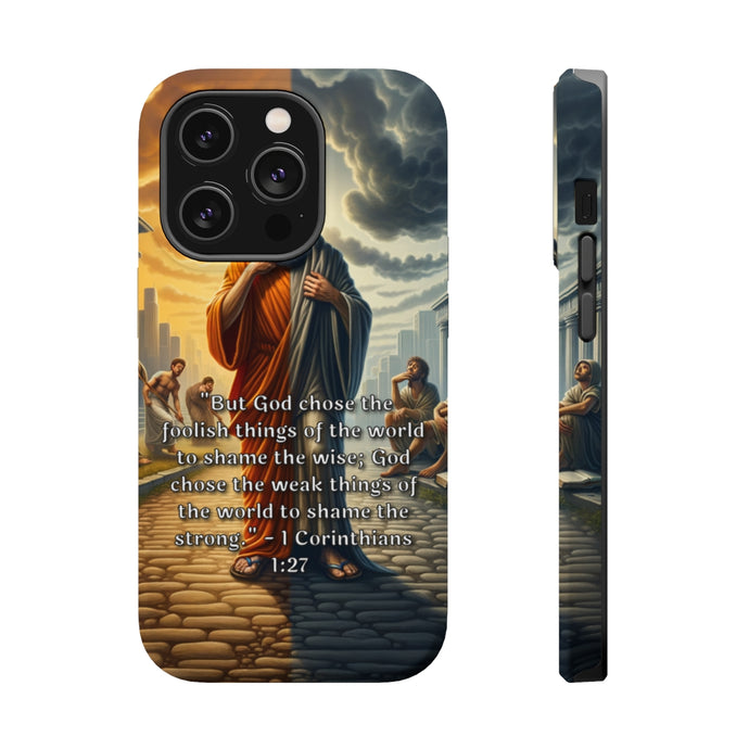 DistinctInk Tough Case for Apple iPhone, Compatible with MagSafe Charging - 