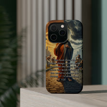 DistinctInk Tough Case for Apple iPhone, Compatible with MagSafe Charging - "Biblical Reflection: 1 Corinthians 1:27 - The Triumph of God's Wisdom"