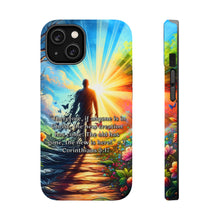 DistinctInk Tough Case for Apple iPhone, Compatible with MagSafe Charging - 2 Corinthians 5:17 - The Old Gone, the New Here