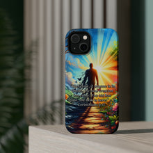 DistinctInk Tough Case for Apple iPhone, Compatible with MagSafe Charging - 2 Corinthians 5:17 - The Old Gone, the New Here