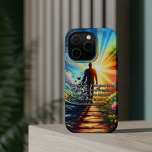 DistinctInk Tough Case for Apple iPhone, Compatible with MagSafe Charging - 2 Corinthians 5:17 - The Old Gone, the New Here