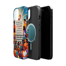 DistinctInk Tough Case for Apple iPhone, Compatible with MagSafe Charging - "Love: A Divine Gift - 1 John 4:7"