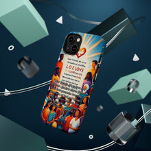 DistinctInk Tough Case for Apple iPhone, Compatible with MagSafe Charging - "Love: A Divine Gift - 1 John 4:7"