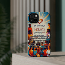 DistinctInk Tough Case for Apple iPhone, Compatible with MagSafe Charging - "Love: A Divine Gift - 1 John 4:7"