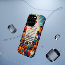 DistinctInk Tough Case for Apple iPhone, Compatible with MagSafe Charging - "Love: A Divine Gift - 1 John 4:7"