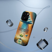 DistinctInk Tough Case for Apple iPhone, Compatible with MagSafe Charging - "We Love Because He First Loved Us" - 1 John 4:19