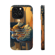 DistinctInk Tough Case for Apple iPhone, Compatible with MagSafe Charging - "Aeneas Gets Up: Healing by Jesus Christ - Acts 9:34"