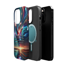 DistinctInk Tough Case for Apple iPhone, Compatible with MagSafe Charging - "The Divine Revelation: Psalm 19:1 Unveiling Heavenly Magnificence"