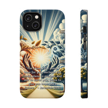 DistinctInk Tough Case for Apple iPhone, Compatible with MagSafe Charging - "The Promised Future: Jeremiah 29:11 - Plans of Prosperity"