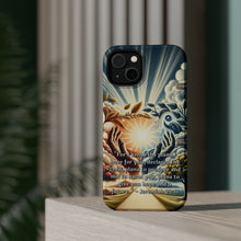 DistinctInk Tough Case for Apple iPhone, Compatible with MagSafe Charging - "The Promised Future: Jeremiah 29:11 - Plans of Prosperity"