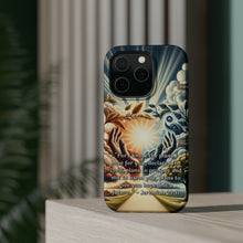 DistinctInk Tough Case for Apple iPhone, Compatible with MagSafe Charging - "The Promised Future: Jeremiah 29:11 - Plans of Prosperity"