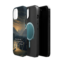 DistinctInk Tough Case for Apple iPhone, Compatible with MagSafe Charging - "Bless and Do Not Curse: Romans 12:14 Explained"