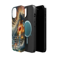 DistinctInk Tough Case for Apple iPhone, Compatible with MagSafe Charging - Unquenchable Love: Song of Solomon 8:7 in Summary