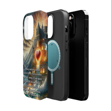 DistinctInk Tough Case for Apple iPhone, Compatible with MagSafe Charging - Unquenchable Love: Song of Solomon 8:7 in Summary