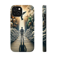 DistinctInk Tough Case for Apple iPhone, Compatible with MagSafe Charging - "1 Corinthians 10:13 - God's Faithfulness in Temptation"