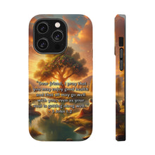 DistinctInk Tough Case for Apple iPhone, Compatible with MagSafe Charging - "Biblical Blessing: Good Health and Well-being in 3 John 1:2"