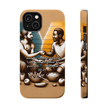 DistinctInk Tough Case for Apple iPhone, Compatible with MagSafe Charging - "Matthew 22:39 – Love Your Neighbor as Yourself"