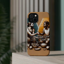 DistinctInk Tough Case for Apple iPhone, Compatible with MagSafe Charging - "Matthew 22:39 – Love Your Neighbor as Yourself"