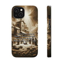 DistinctInk Tough Case for Apple iPhone, Compatible with MagSafe Charging - "The Birth of the Savior - Luke 2:11"