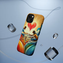 DistinctInk Tough Case for Apple iPhone, Compatible with MagSafe Charging - "Brotherly Love: Commanded by God - 1 John 4:21"