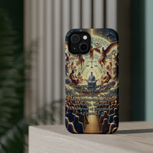 DistinctInk Tough Case for Apple iPhone, Compatible with MagSafe Charging - Keeping God's Instructions: 1 Timothy 5:21 (Biblical Verse)