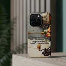 DistinctInk Tough Case for Apple iPhone, Compatible with MagSafe Charging - Partiality and Wrongdoing for Bread - Proverbs 28:21