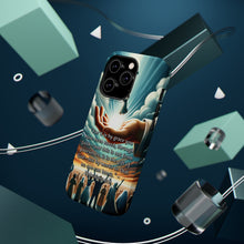 DistinctInk Tough Case for Apple iPhone, Compatible with MagSafe Charging - Ephesians 2:8 - Saved by Grace, Not Works