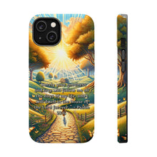 DistinctInk Tough Case for Apple iPhone, Compatible with MagSafe Charging - Psalm 23:6 - God's Everlasting Goodness and Love