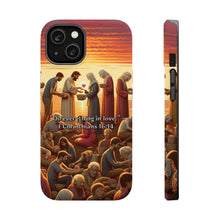 DistinctInk Tough Case for Apple iPhone, Compatible with MagSafe Charging - "Do Everything in Love" - 1 Corinthians 16:14