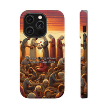 DistinctInk Tough Case for Apple iPhone, Compatible with MagSafe Charging - "Do Everything in Love" - 1 Corinthians 16:14