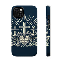 DistinctInk Tough Case for Apple iPhone, Compatible with MagSafe Charging - "The Greatest of All: Love - 1 Corinthians 13:13"