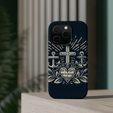 DistinctInk Tough Case for Apple iPhone, Compatible with MagSafe Charging - "The Greatest of All: Love - 1 Corinthians 13:13"