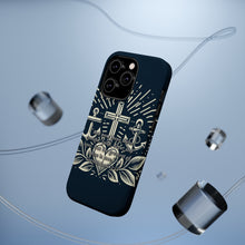 DistinctInk Tough Case for Apple iPhone, Compatible with MagSafe Charging - "The Greatest of All: Love - 1 Corinthians 13:13"