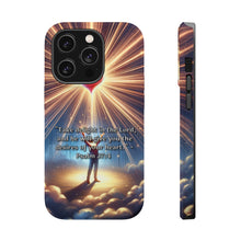 DistinctInk Tough Case for Apple iPhone, Compatible with MagSafe Charging - "Delighting in the Lord: The Promise of Psalm 37:4"