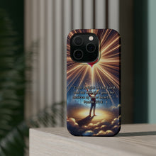 DistinctInk Tough Case for Apple iPhone, Compatible with MagSafe Charging - "Delighting in the Lord: The Promise of Psalm 37:4"