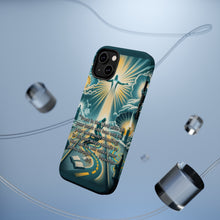 DistinctInk Tough Case for Apple iPhone, Compatible with MagSafe Charging - "Proverbs 3:5: Trust in the Lord, Rely on Him"