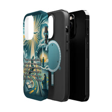 DistinctInk Tough Case for Apple iPhone, Compatible with MagSafe Charging - "Proverbs 3:5: Trust in the Lord, Rely on Him"