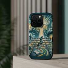 DistinctInk Tough Case for Apple iPhone, Compatible with MagSafe Charging - "Proverbs 3:5: Trust in the Lord, Rely on Him"