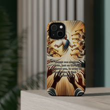 DistinctInk Tough Case for Apple iPhone, Compatible with MagSafe Charging - "Accepting One Another: A Reflection on Romans 15:7"