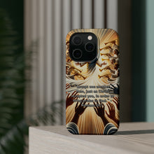 DistinctInk Tough Case for Apple iPhone, Compatible with MagSafe Charging - "Accepting One Another: A Reflection on Romans 15:7"