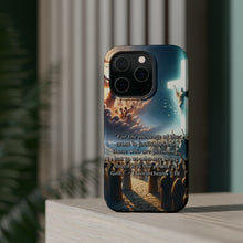 DistinctInk Tough Case for Apple iPhone, Compatible with MagSafe Charging - "Foolishness to the Perishing, Power to the Saved: 1 Corinthians 1:18"