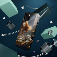 DistinctInk Tough Case for Apple iPhone, Compatible with MagSafe Charging - "Aeneas' Healing: Acts 9:34 - Jesus' Miraculous Power Demonstrated"