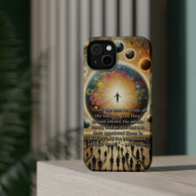 DistinctInk Tough Case for Apple iPhone, Compatible with MagSafe Charging - Acts 17:26 - God's Design: Nations, Times, and Boundaries