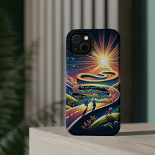 DistinctInk Tough Case for Apple iPhone, Compatible with MagSafe Charging - "Proverbs 3:6: Acknowledge Him and Walk Straight Paths"