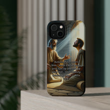 DistinctInk Tough Case for Apple iPhone, Compatible with MagSafe Charging - "Aeneas Rises: Acts 9:34 - A Miracle of Healing"