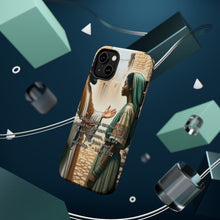 DistinctInk Tough Case for Apple iPhone, Compatible with MagSafe Charging - "Jesus' Healing Touch: Luke 13:12 - Woman Set Free"