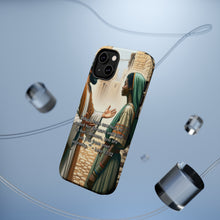 DistinctInk Tough Case for Apple iPhone, Compatible with MagSafe Charging - "Jesus' Healing Touch: Luke 13:12 - Woman Set Free"