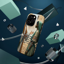 DistinctInk Tough Case for Apple iPhone, Compatible with MagSafe Charging - "Jesus' Healing Touch: Luke 13:12 - Woman Set Free"