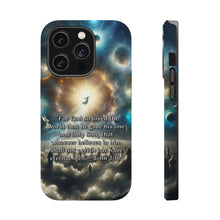 DistinctInk Tough Case for Apple iPhone, Compatible with MagSafe Charging - "For God's Love: John 3:16 Offers Eternal Life"